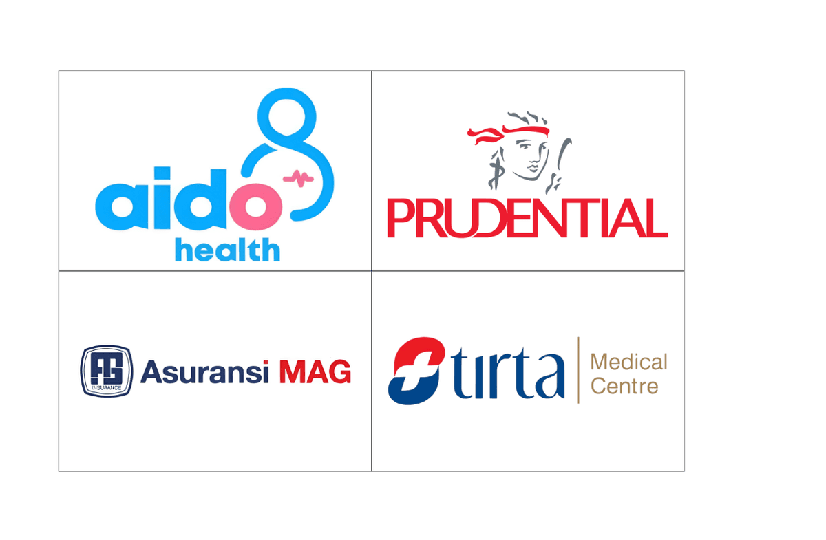 Aido Health, Prudential, Asuransi MAG, Tirta Medical Centre
